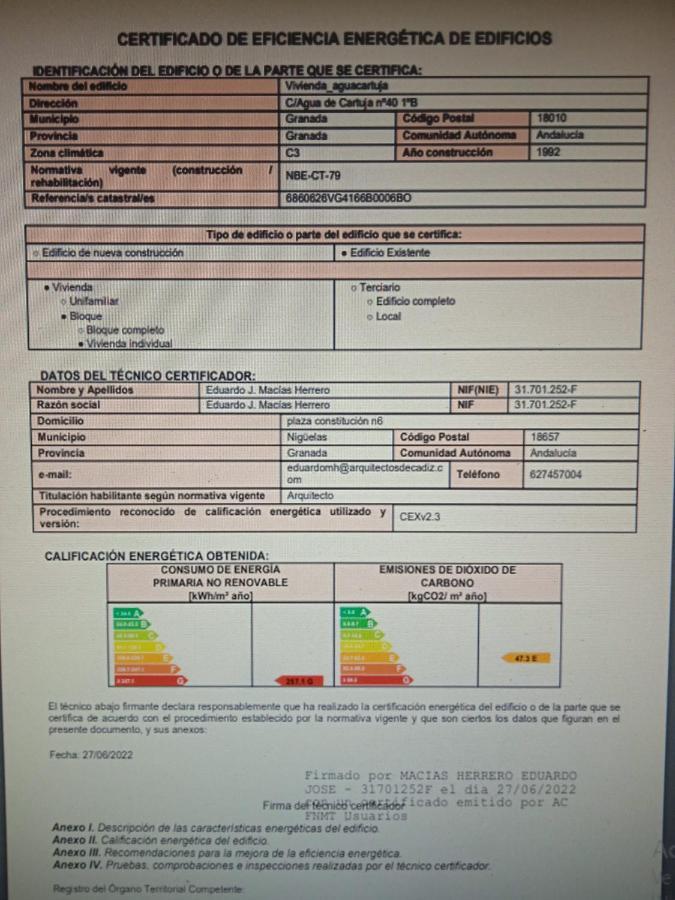 Apartament Bonito Ap Centrico Patio Wifi Parking Gratis. Grenada Zewnętrze zdjęcie